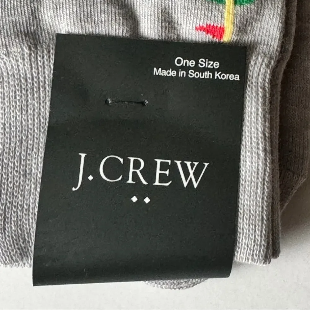 J.Crew Women’s Preppy Sporty Athletic Golf Graphic Crew Style Socks Sz OS